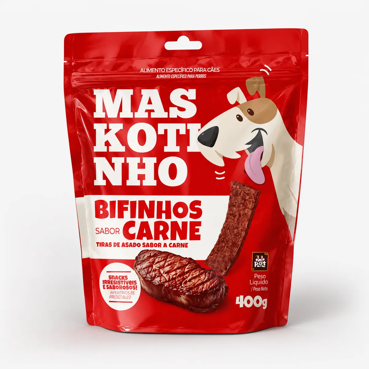 Mascotinho Bifinhos Sabor Carne